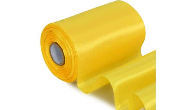 4 Inch x 22yd Wide Satin Ribbon – Yellow | Rental