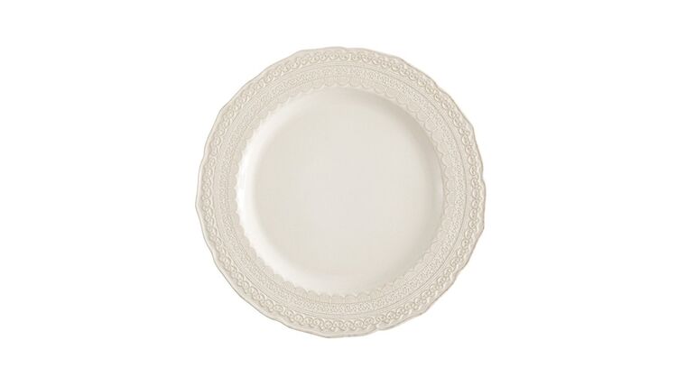 Sienna Lace Cream Charger Plate | Rental