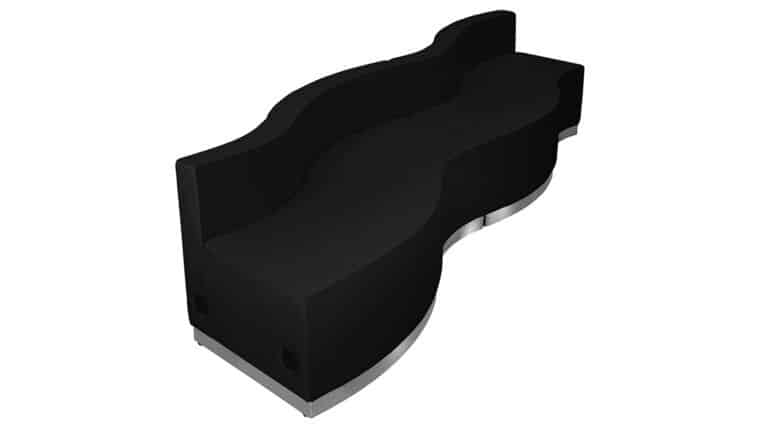Package – HERCULES Alon Series Black LeatherSoft Reception Configuration, 4 Pieces | Rental