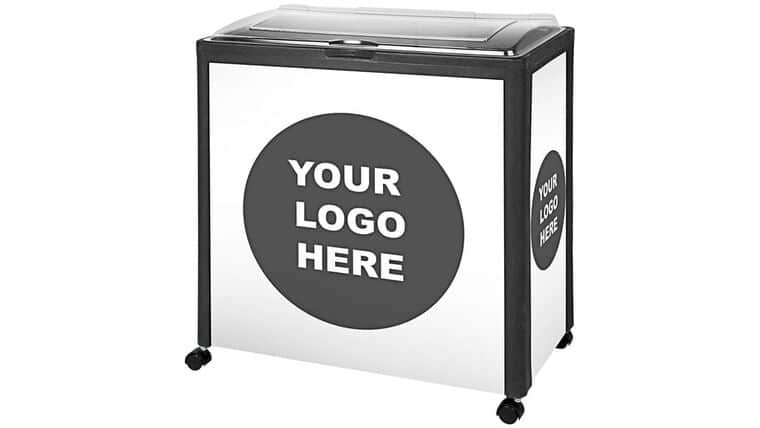 Avalanche Black Mobile 112 Qt. Customizable Cooler Merchandiser | Rental Avalanche Black Mobile 112 Qt. Customizable Cooler Merchandiser | Rental
