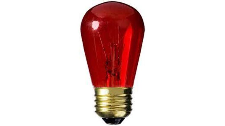Light Bulb – S14 – 11W – 130V – Transparent Red Incandescent | Rental