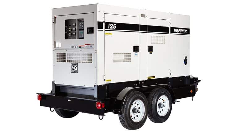 125 kVA and a standby rating of 110 kW (137.5 kVA). | Rental