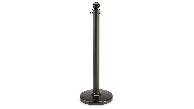 40″ Black Plastic Stanchion Post Only | Rental