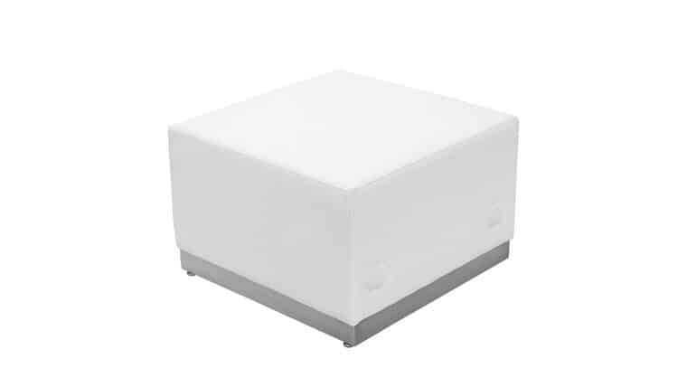 Alon White Ottoman | Rental