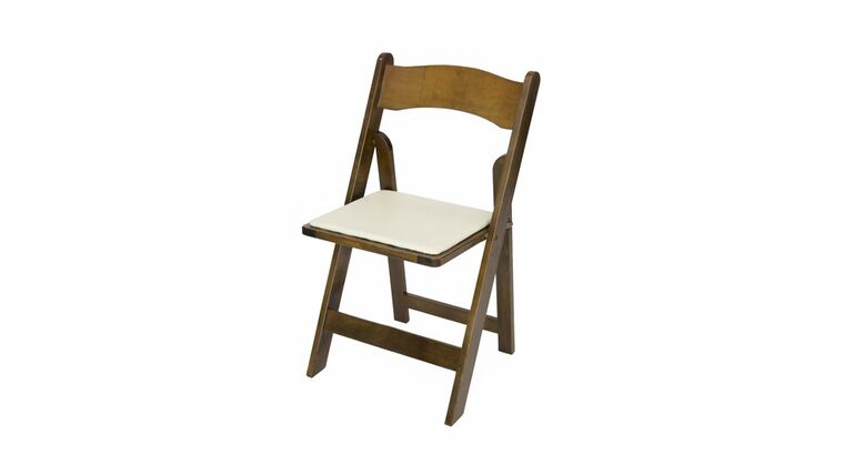 Tuscan Padded Chair – Rustic – Wood | Rental