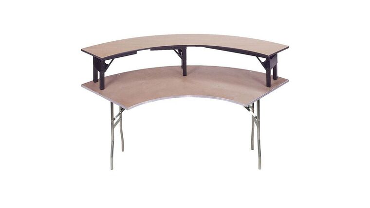 Table Riser | 84.5″L x 15″D | Serpentine Riser | Rental