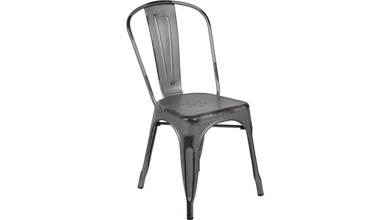 Bistro Chair – Distressed Silver Gray | Rental