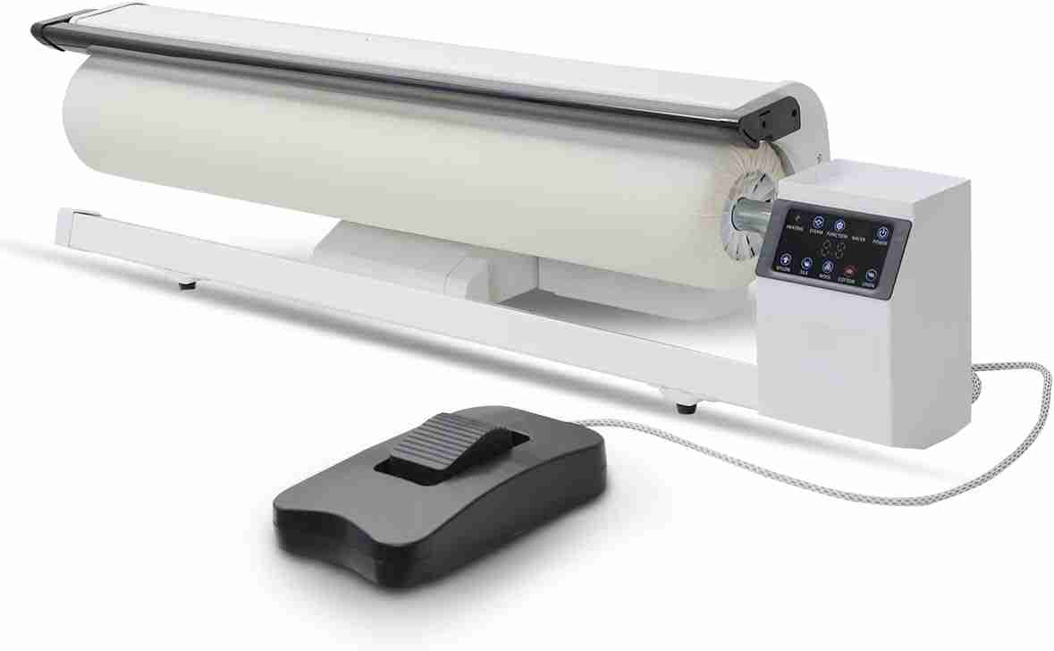 Generic 36″” Commercial/Household Full-Size Rotary iron -Rotary Steam Press – (With Foot Pedal Control+5 fabric settings+Touch screen+100-120V 2750W+Extra Large 2L Water Tank+Continuous Steam), WHITE : Home & Kitchen | Rental