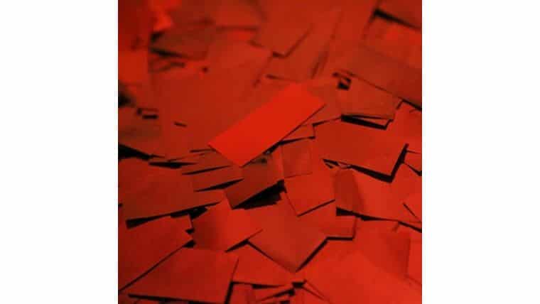 Red Metallic Confetti (1 LB) | Rental