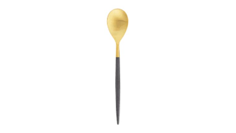 Modern Gold & Black Matte Tablespoon | Rental