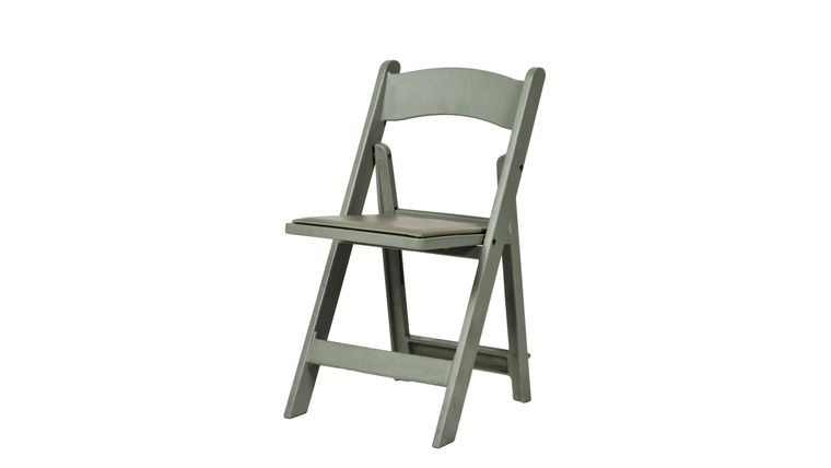 Tuscan Padded Chair – Flint Grey – Resin | Rental