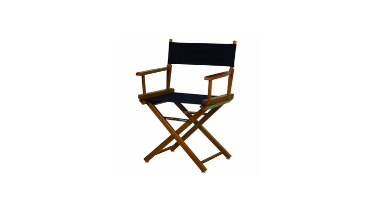 Directors Chair – Natural Wood Table Height Directors Chair (Frame Only) – 18″ | Rental