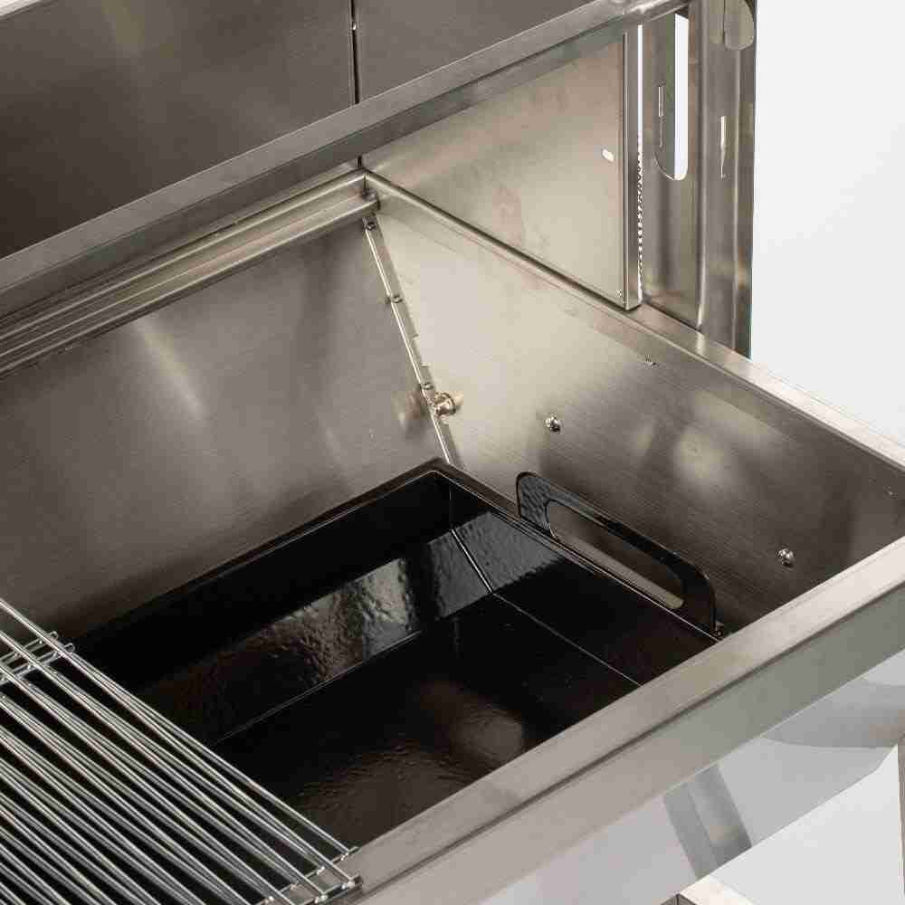 TITAN GREAT OUTDOORS Ash & Ember 25W Stainless Steel BBQ Rotisserie Grill with High Efficiency Windscreen, 4 RPM Rotation Speed, Rated 125 LB for Large Game, Portable Electric Outdoor Roaster : Patio, Lawn & Garden | Rental
