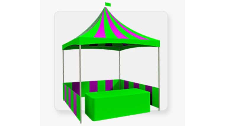 Package – Lime & Purple Carnival Tent | Rental
