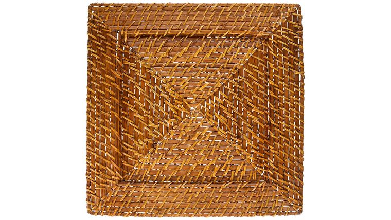 Charger Plate | Rattan – Light Brown Square | Rental