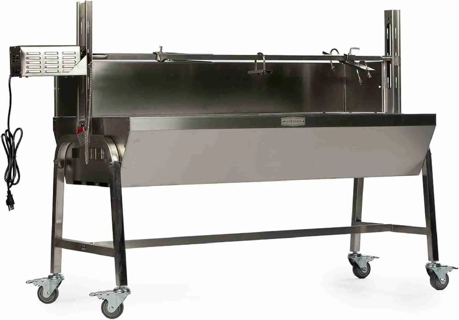TITAN GREAT OUTDOORS Ash & Ember 25W Stainless Steel BBQ Rotisserie Grill with High Efficiency Windscreen, 4 RPM Rotation Speed, Rated 125 LB for Large Game, Portable Electric Outdoor Roaster : Patio, Lawn & Garden | Rental TITAN GREAT OUTDOORS Ash & Ember 25W Stainless Steel BBQ Rotisserie Grill with High Efficiency Windscreen, 4 RPM Rotation Speed, Rated 125 LB for Large Game, Portable Electric Outdoor Roaster : Patio, Lawn & Garden | Rental