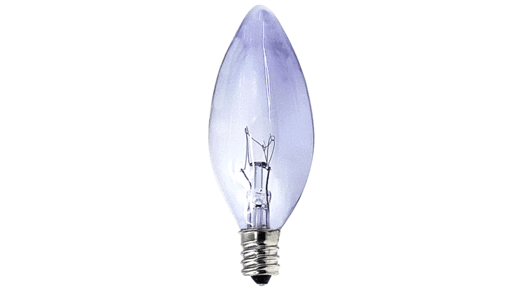 60W – 120V – Transparent Clear Straight Tip (Medium Base) Incandescent Light Bulb | Rental