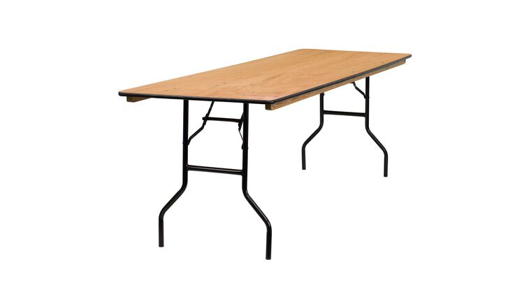 Banquet Table | Wood | 8′ x 30″ | Rental Banquet Table | Wood | 8′ x 30″ | Rental