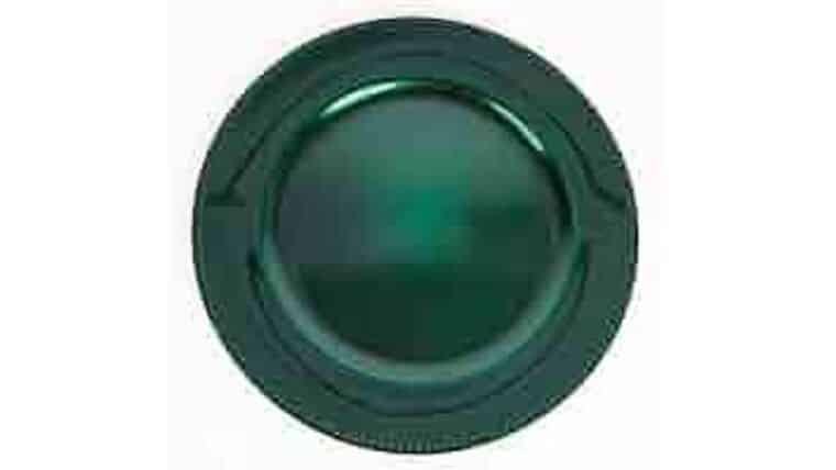 Beaded Acrylic Charger Plate – Hunter/Emerald Green | Rental