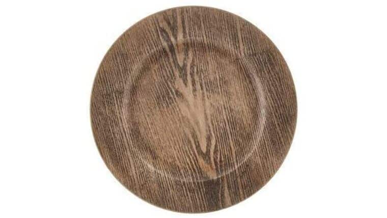 Rustic Brown Charger Plate | Rental