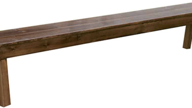 8′ Rustic Farm Table Bench | Rental