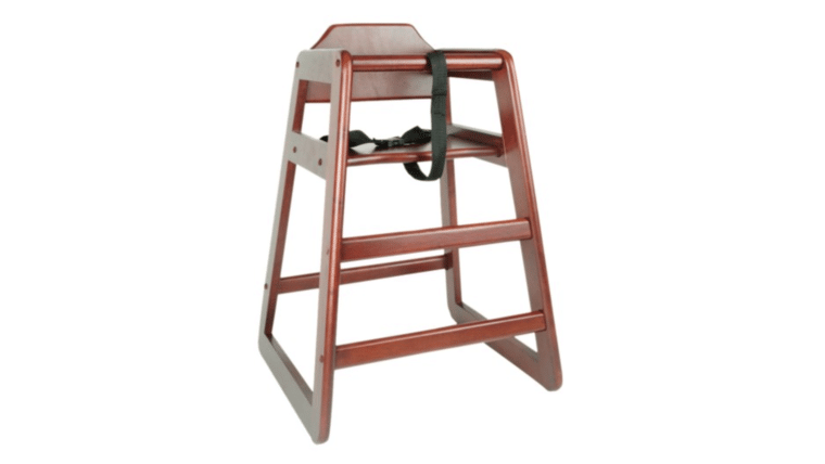 Honey Brown Wood Kids High Chair | Rental