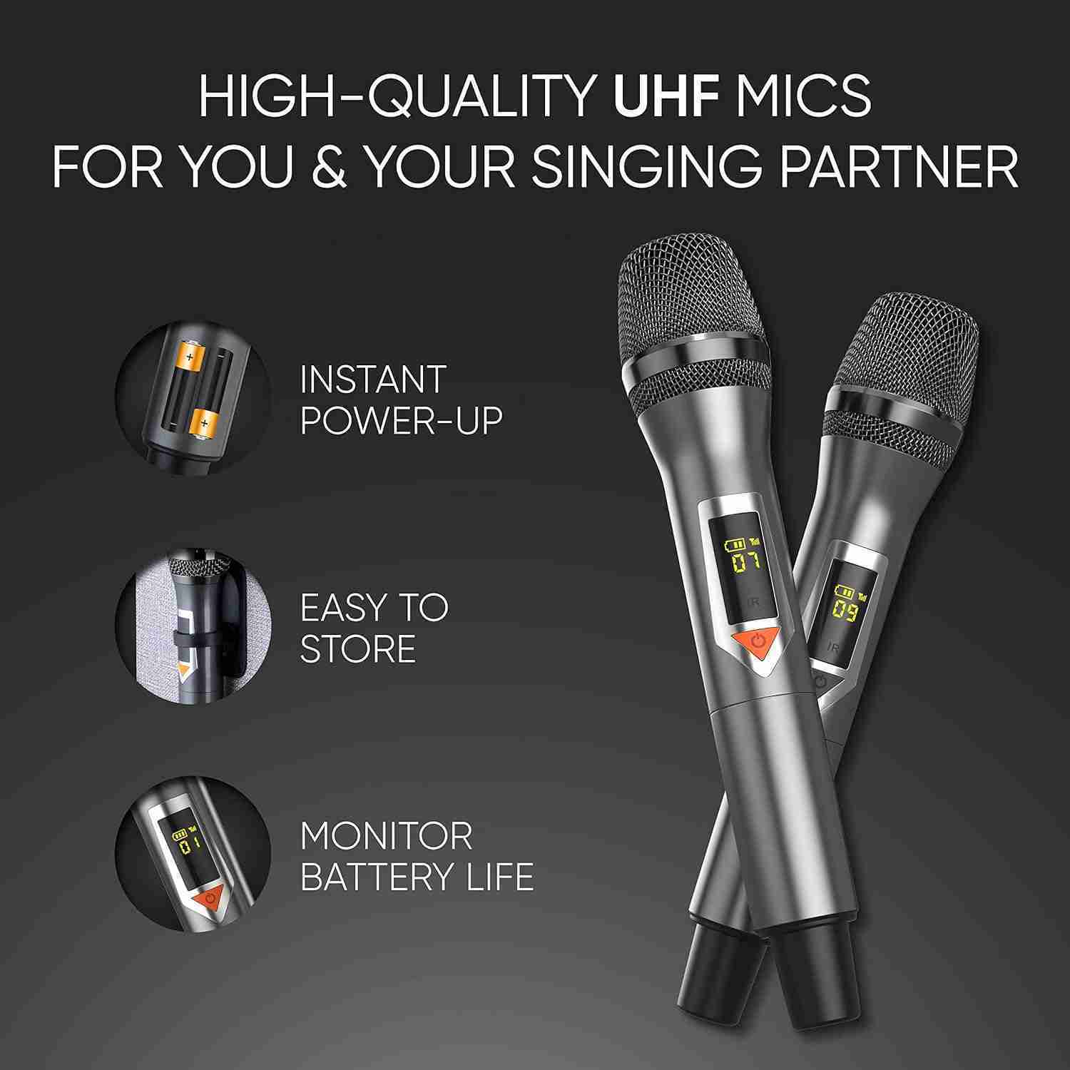 MASINGO New Professional Karaoke Machine with Lyrics Display Screen for Adults and Kids, Bluetooth Portable PA Speaker System with WiFi, Built-in 15" Tablet, Lights and 2 Wireless Microphones : Musical Instruments | Rental
