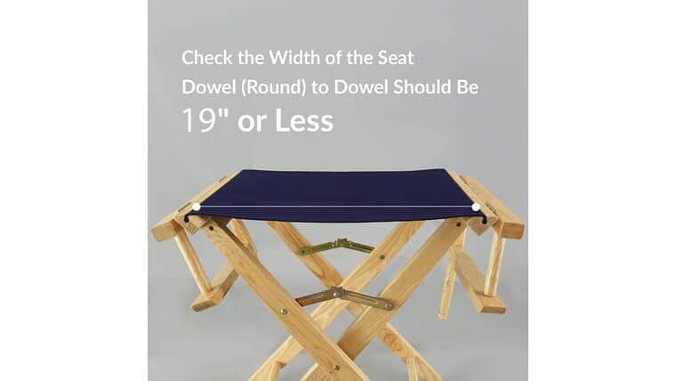 Directors Chair Canvas - Top & Bottom - Wheat / Natural | Rental