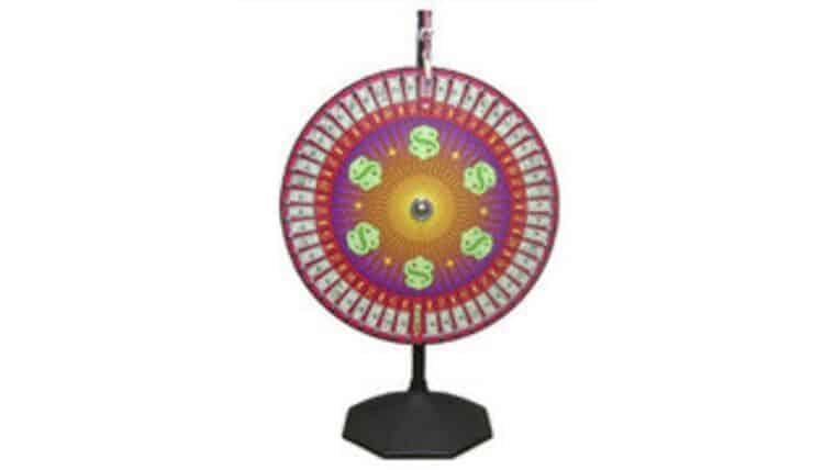 Custom Money Spin Wheel With Stand Game | Rental