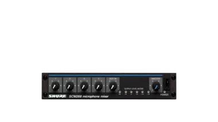 Shure SCM 268 Mixer – 4 Input | Rental