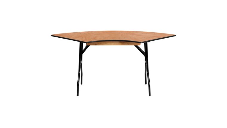 Banquet Table | Wood | Serpentine | 60″ X 30″ | Rental Banquet Table | Wood | Serpentine | 60″ X 30″ | Rental