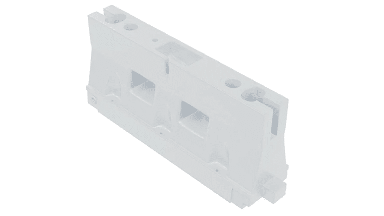Water/Sand Ballastable Roadway Jersey Barrier – 32 in. H x 72 in. L x 18 in. W, 75 lbs – White | Rental Water/Sand Ballastable Roadway Jersey Barrier – 32 in. H x 72 in. L x 18 in. W, 75 lbs – White | Rental