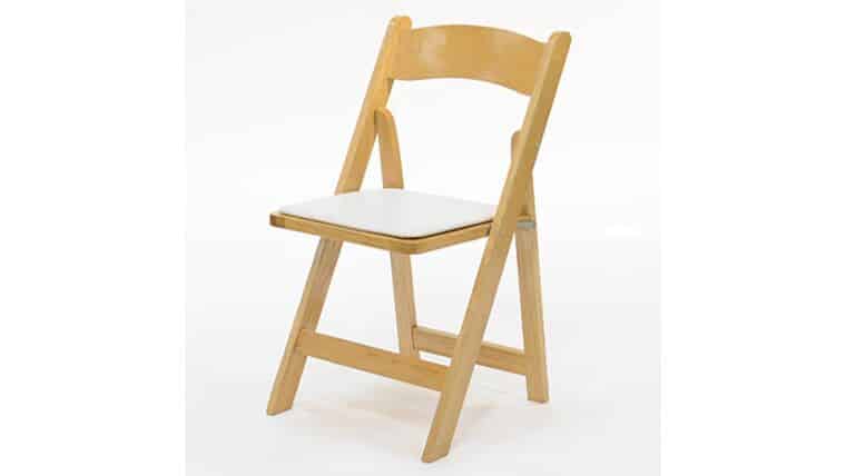 Tuscan Padded Chair – Natural – Wood | Rental