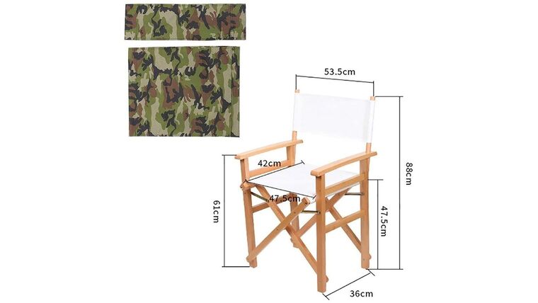 Directors Chair Canvas - Top & Bottom - Camouflage | Rental