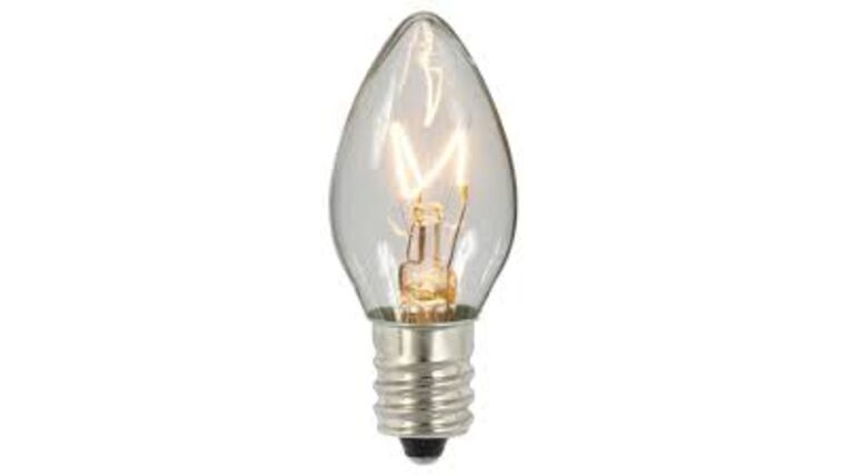 Light Bulb – C7 – 60W – 120V – Transparent Clear Incandescent | Rental