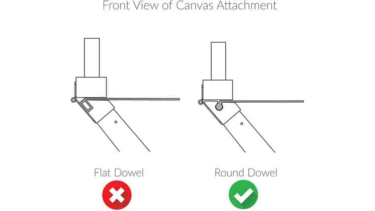 Directors Chair Canvas - Top & Bottom - Wheat / Natural | Rental