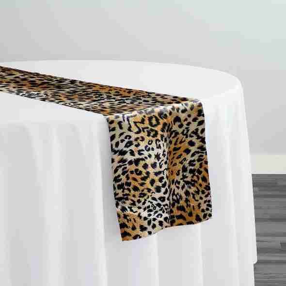 Animal Print Table Runner in Tiger | Rental