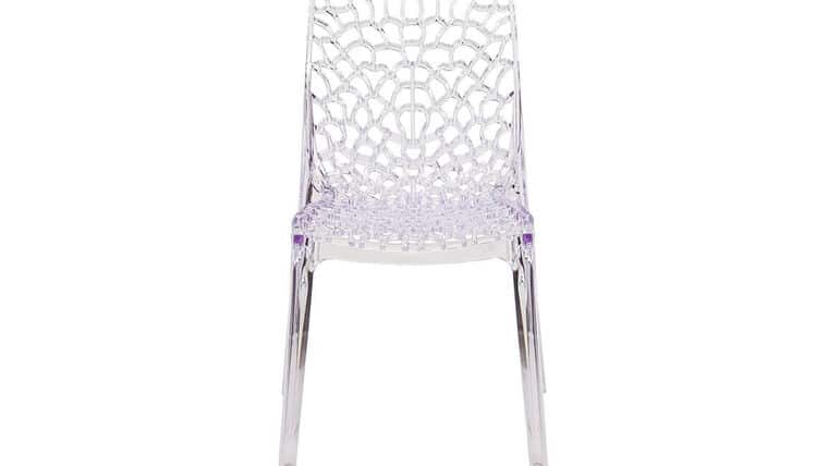Mosaic Acrylic Chair – Clear | Rental