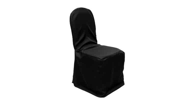Economy Polyester Banquet Chair Cover – Black | Rental Economy Polyester Banquet Chair Cover – Black | Rental