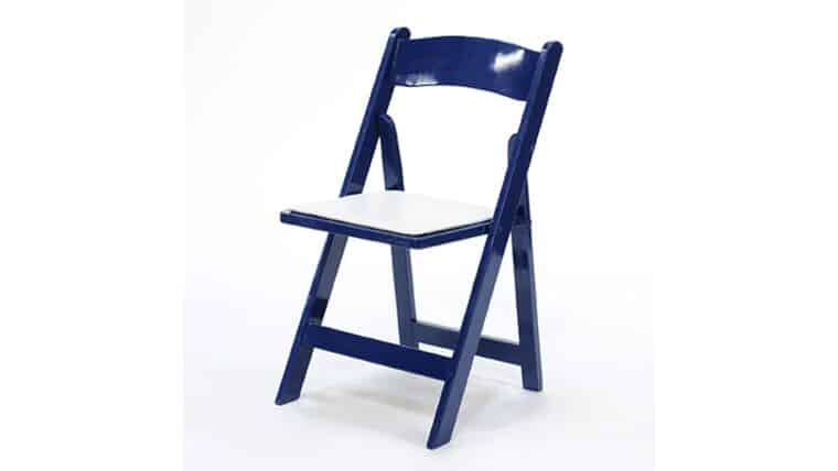 Tuscan Padded Chair – Blue – Wood | Rental