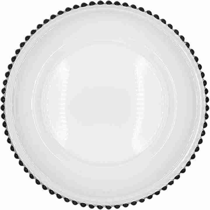 Beaded – Glass Charger Plate in Black (Item # 0239) | Rental Beaded – Glass Charger Plate in Black (Item # 0239) | Rental