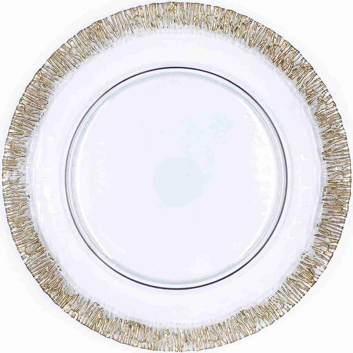 Birch – Glass Charger Plate in Gold (Item # 0298) | Rental Birch – Glass Charger Plate in Gold (Item # 0298) | Rental