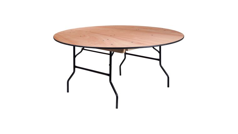Banquet Table | Wood | 66″ Round | Rental