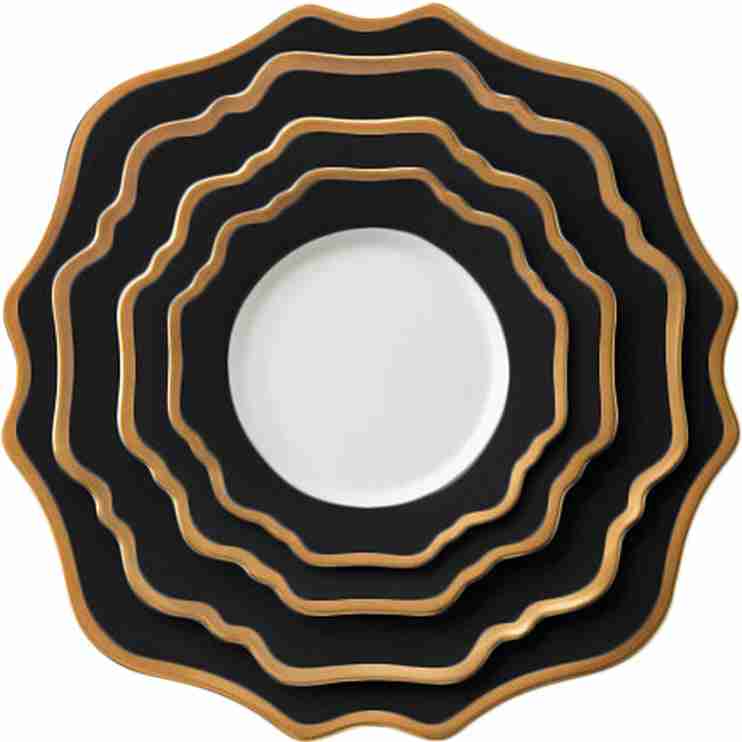 Casablanca Porcelain Collection in Black/Gold | Rental Casablanca Porcelain Collection in Black/Gold | Rental