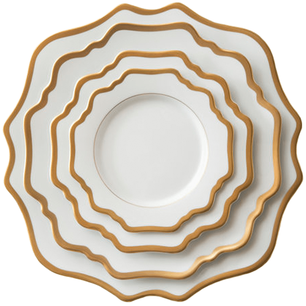 Casablanca Porcelain Collection in White/Gold | Rental Casablanca Porcelain Collection in White/Gold | Rental
