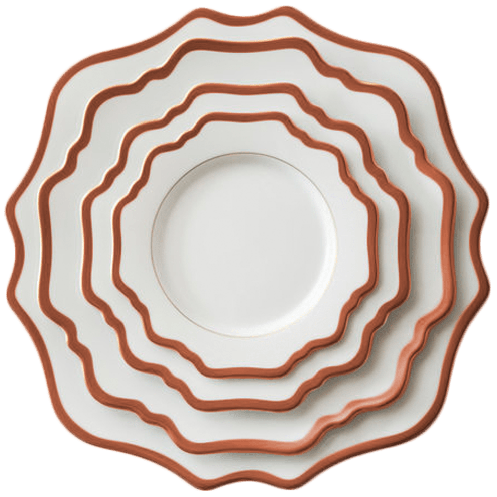 Casablanca Porcelain Collection in White/Rose Gold | Rental Casablanca Porcelain Collection in White/Rose Gold | Rental