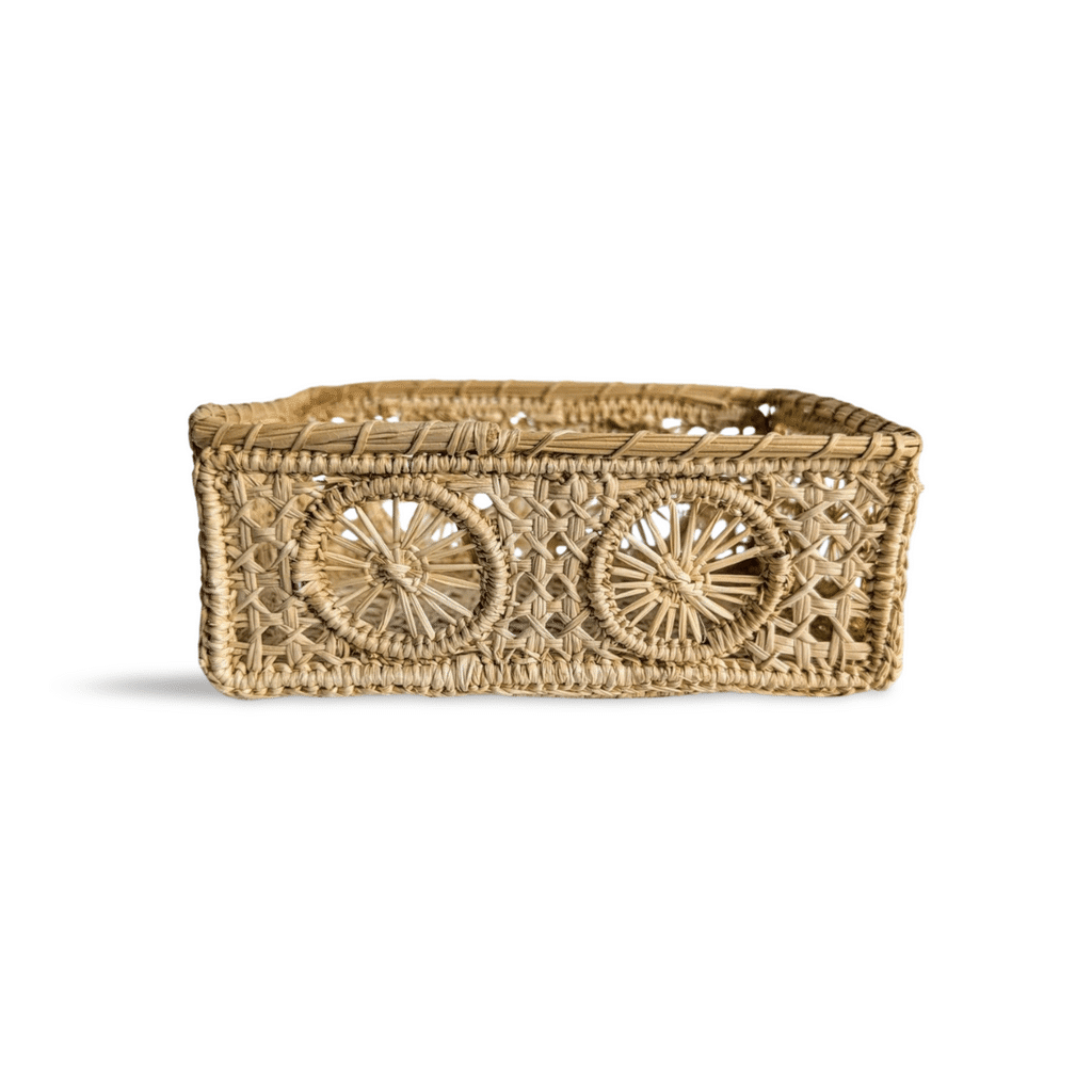 Circles Woven Napkin Holder | Rental