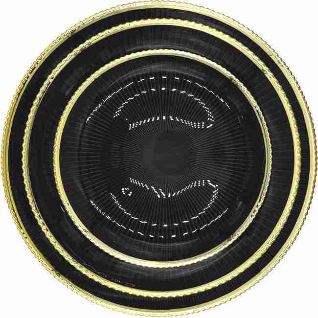 Deco – Glass Dinnerware in Black (Item # 0405) | Rental Deco – Glass Dinnerware in Black (Item # 0405) | Rental