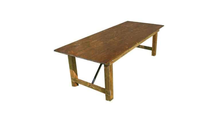 Farm Table | 8′ x 40” | Rustic | Rental