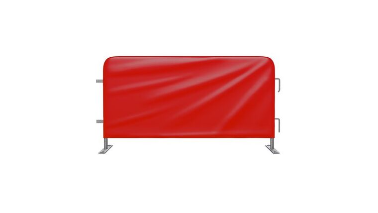 Heavy Duty Barricade Jacket Cover - Vinyl - Red | Rental